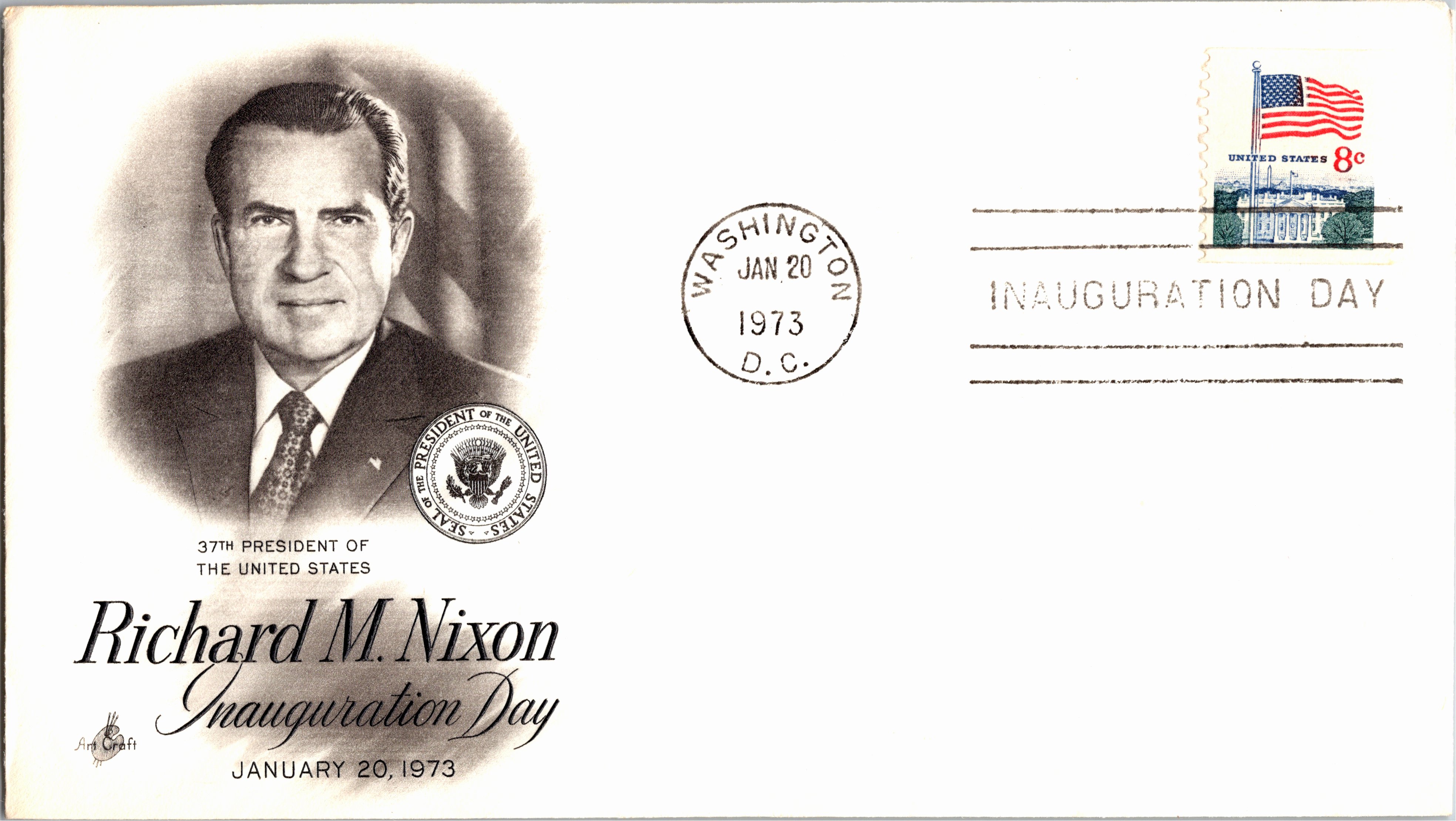 United States, District of Columbia, Inaugural Cover