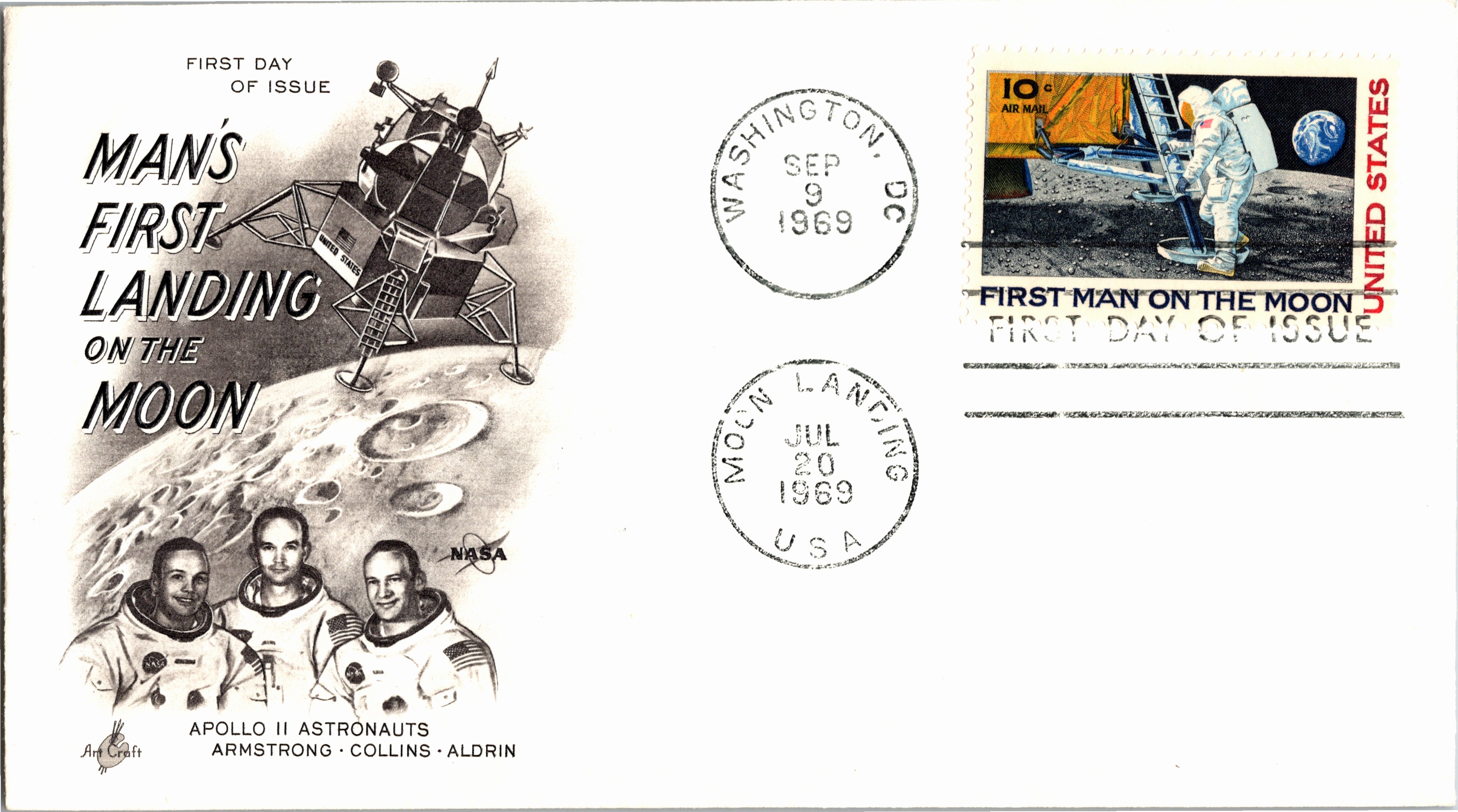 United States, District of Columbia, United States First Day Cover, Space